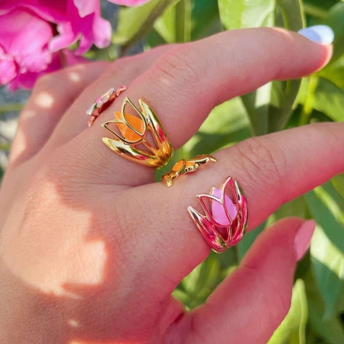 Anello doppio TULIPANO