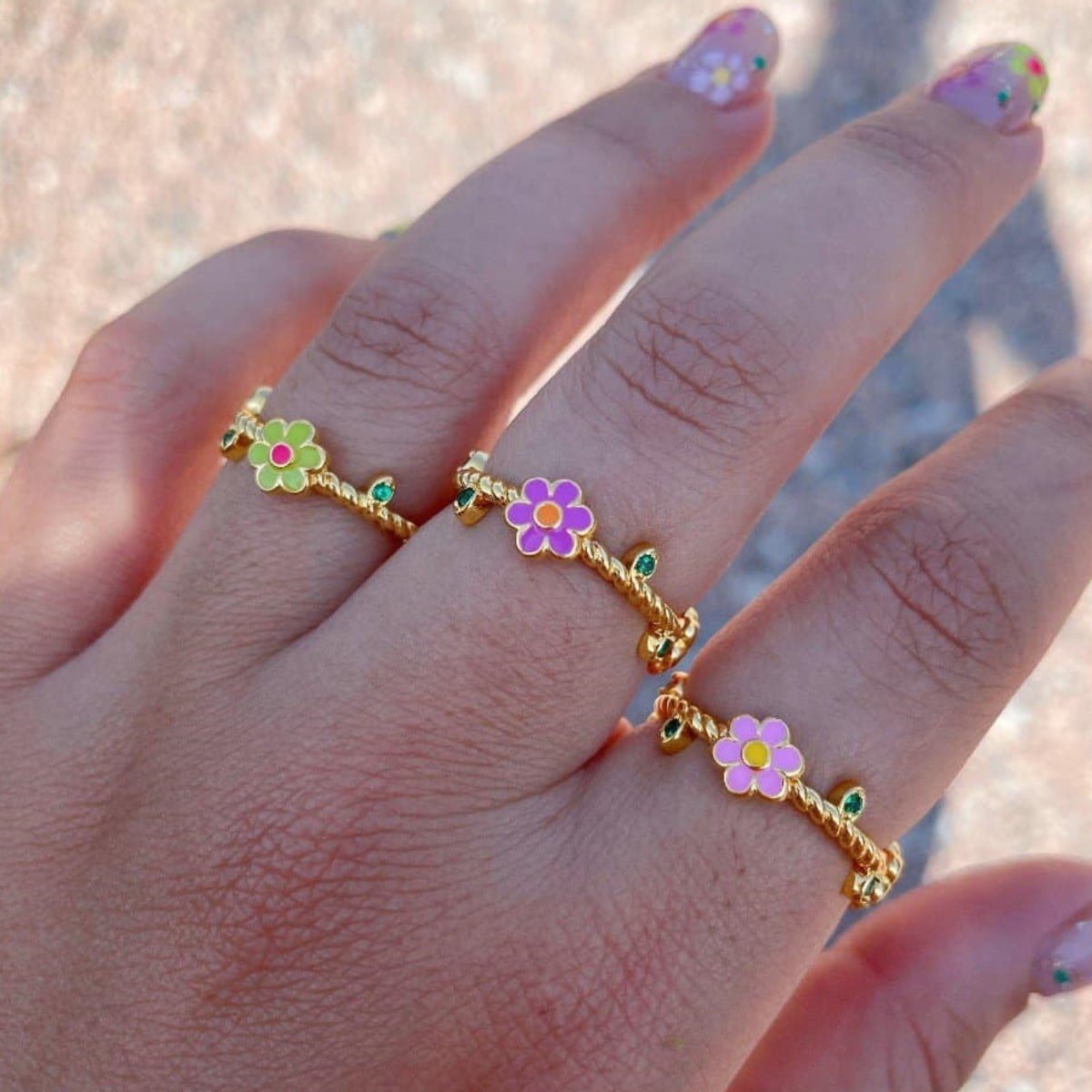 Anello TORCHON Fiori di campo