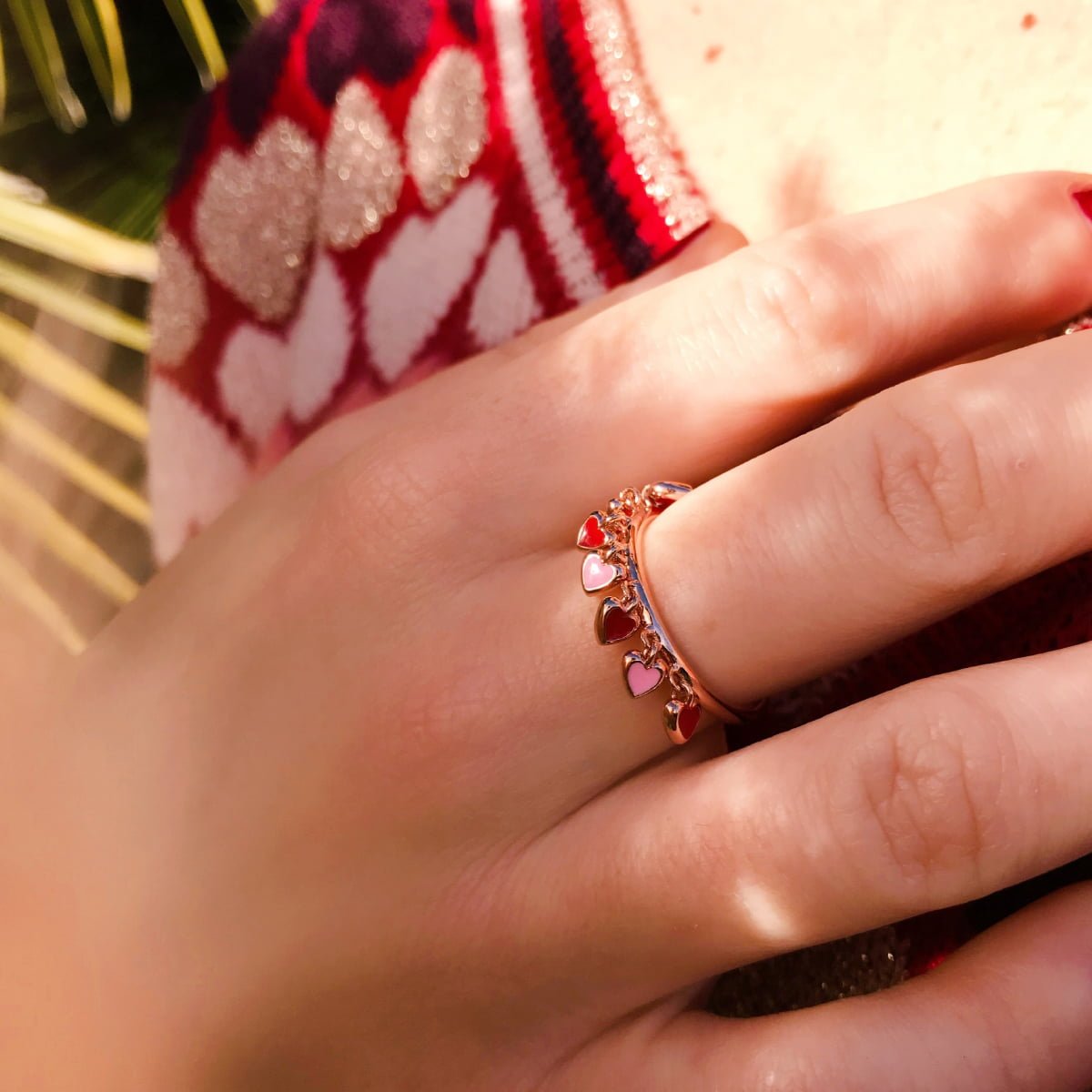 Ring with MINI HEARTS