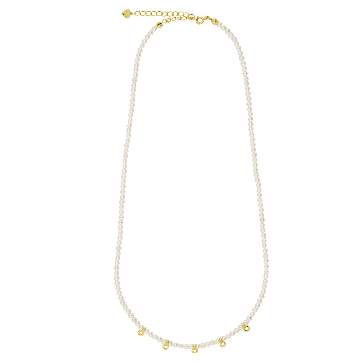 Collana con perle per ciondoli