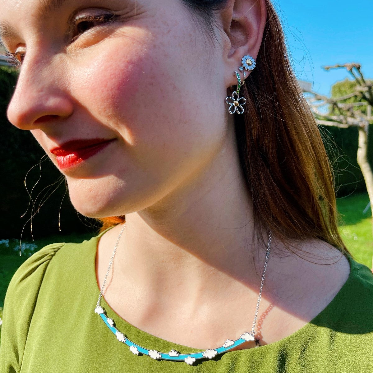 White Clouds Adjustable Necklace