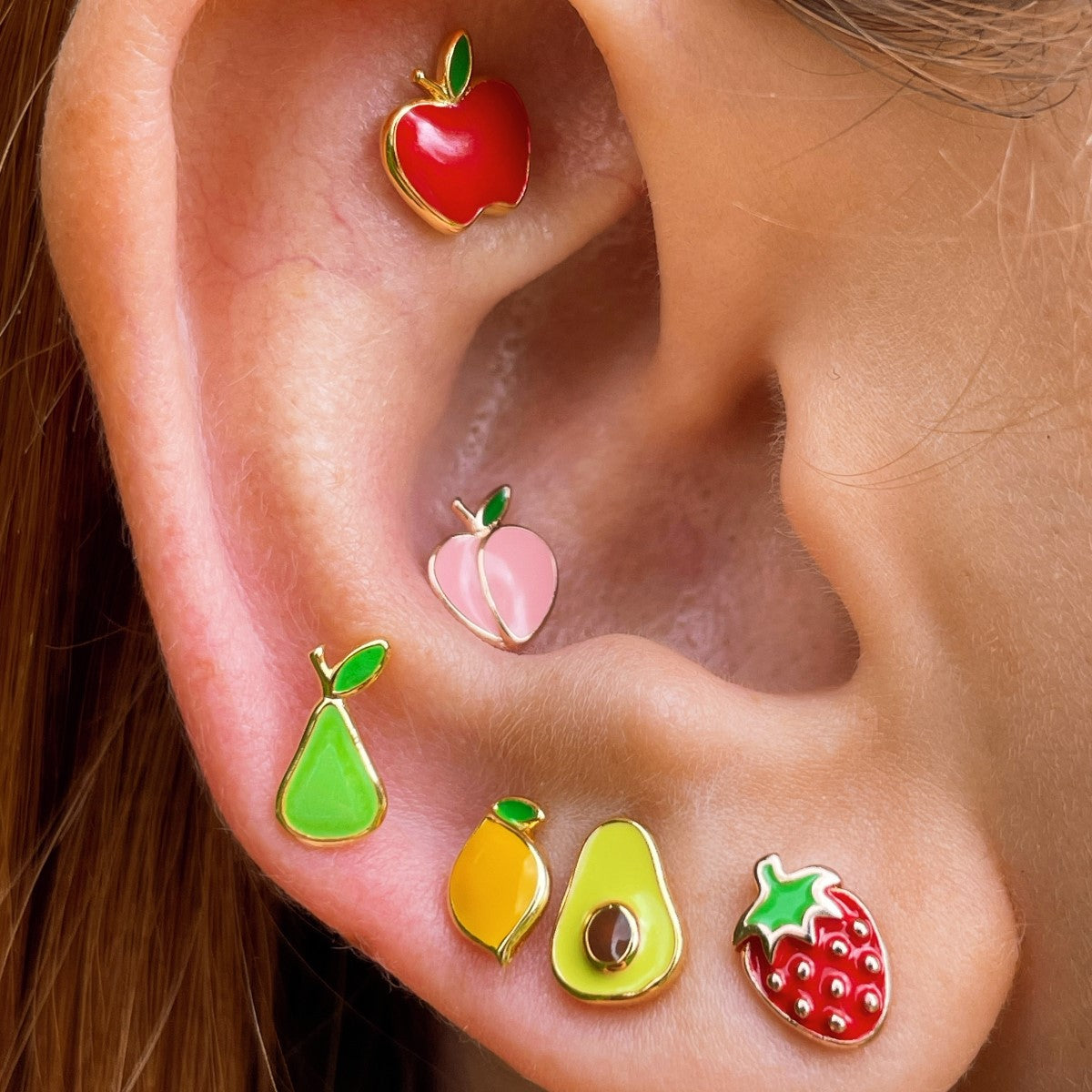 MINI Strawberry Earring