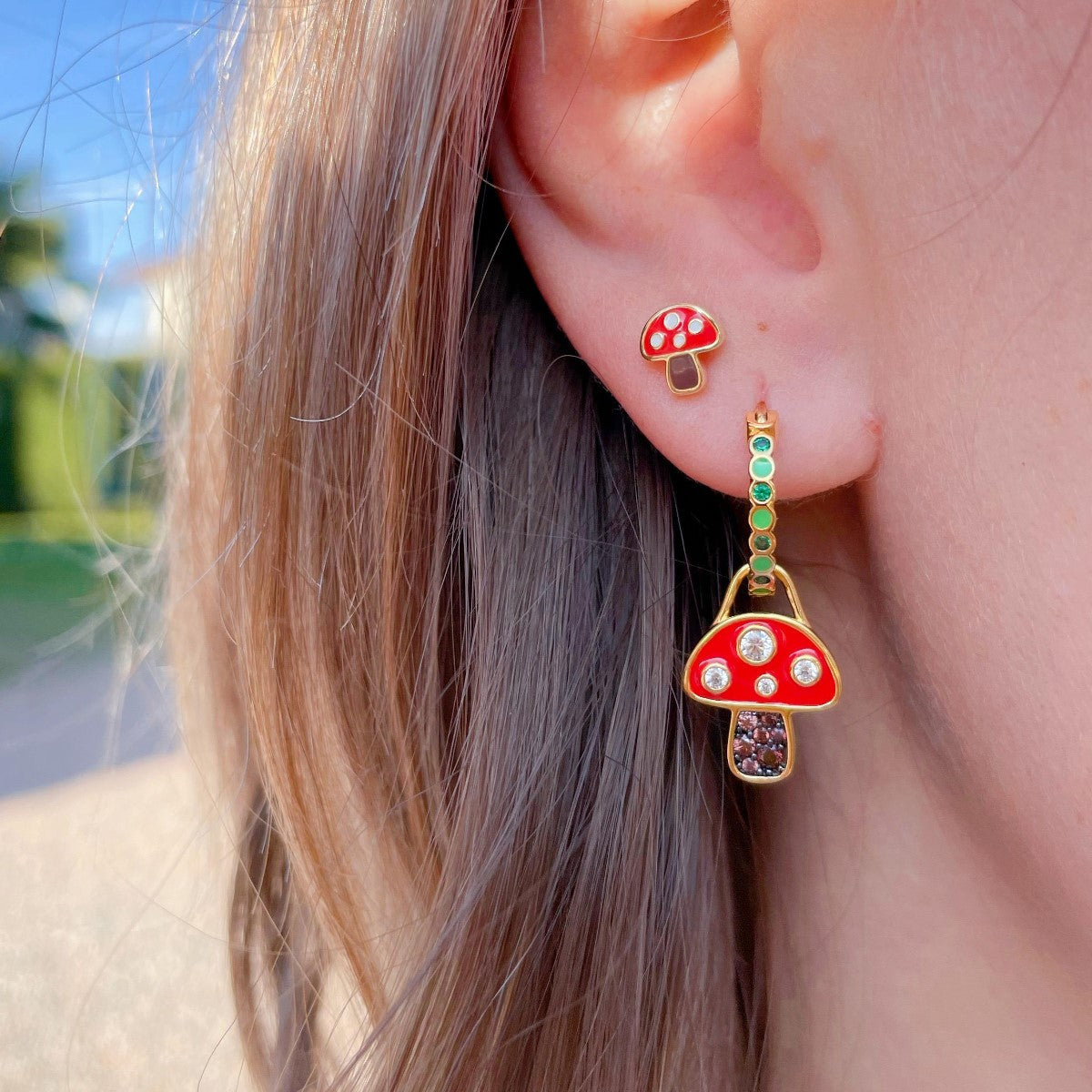 MINI earring with mushroom