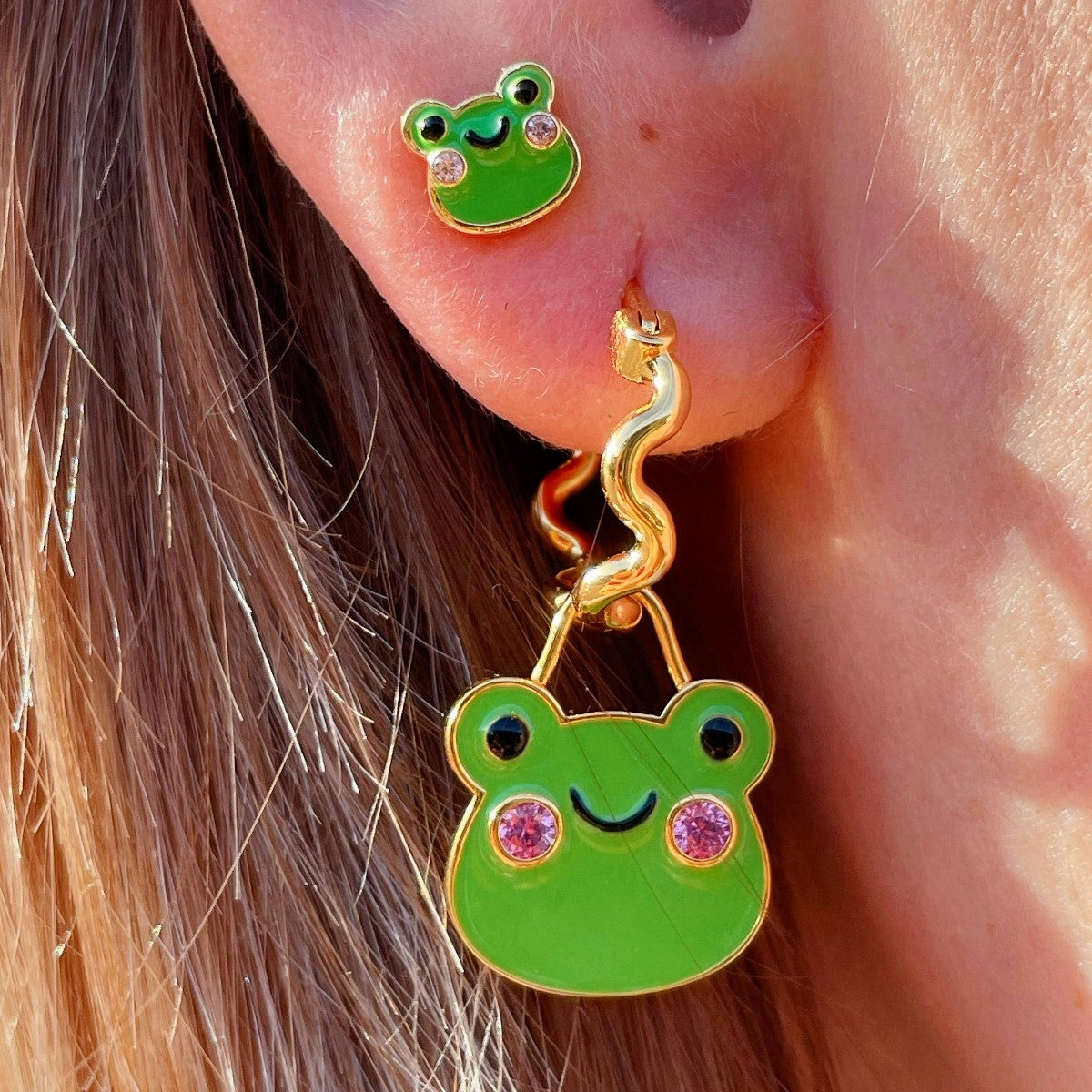 MINI orecchino Con rana