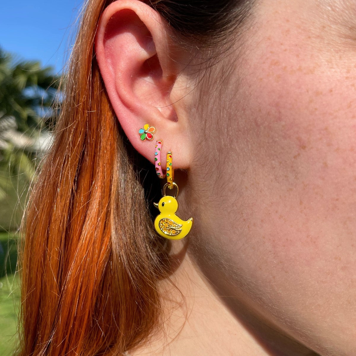 Orecchini CIAMBELLA ROSA