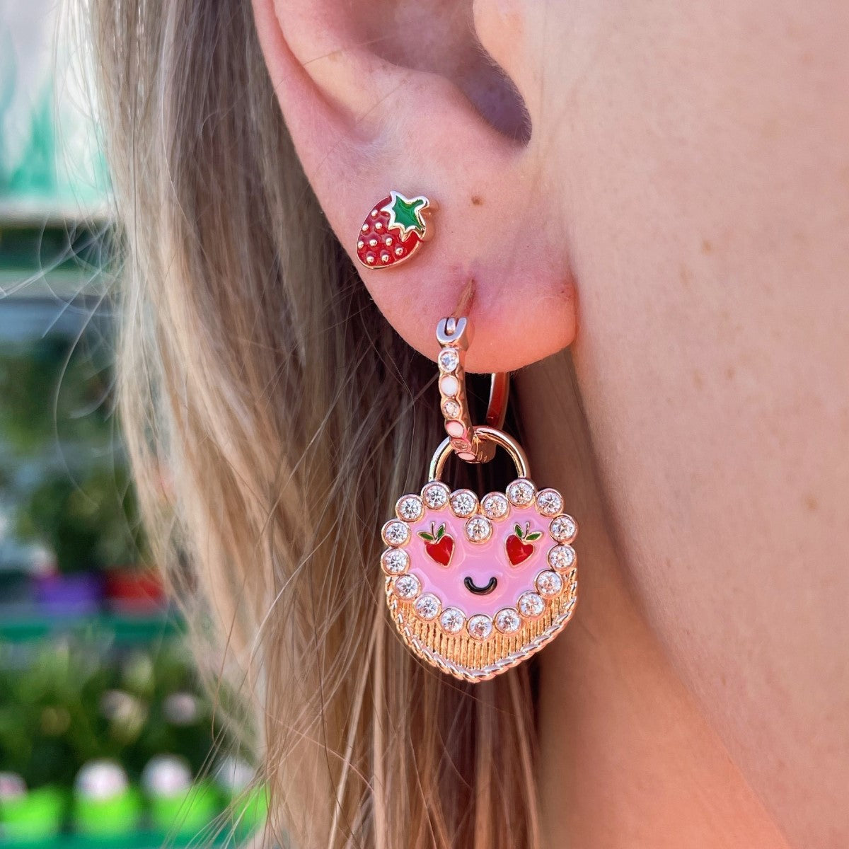 MINI Strawberry Earring